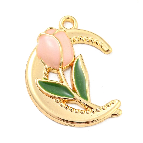 PandaHall Alloy Enamel Pendants, Golden, Moon with Rose Charm, Pink, 20.5x16x3.5mm, Hole: 1.5mm Alloy+Enamel Moon Pink
PandaHall Alloy Enamel Pendants, Golden, Moon with Rose Charm, Pink, 20.5x16x3.5mm, Hole: 1.5mm Alloy+Enamel Moon Pink