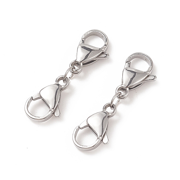PandaHall 304 Stainless Steel Double Lobster Claw Clasps, Stainless Steel Color, 28mm 304 Stainless Steel Others
PandaHall 304 Stainless Steel Double Lobster Claw Clasps, Stainless Steel Color, 28mm 304 Stainless Steel Others