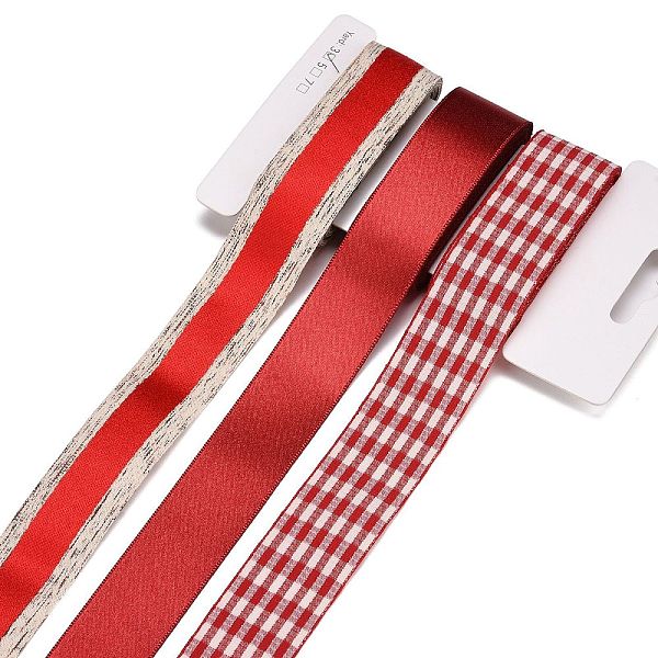 PandaHall 9 Yards 3 Styles Polyester Ribbon, for DIY Handmade Craft, Hair Bowknots and Gift Decoration, Dark Red Color Palette, Red, 1~1-1/8...
PandaHall 9 Yards 3 Styles Polyester Ribbon, for DIY Handmade Craft, Hair Bowknots and Gift Decoration, Dark Red Color Palette, Red, 1~1-1/8...