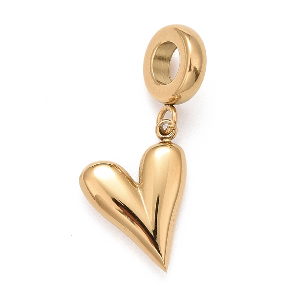 PandaHall 304 Stainless Steel European Dangle Charms, Large Hole Pendants, Heart, Real 18K Gold Plated, 27mm, Hole: 5mm, Heart...
PandaHall 304 Stainless Steel European Dangle Charms, Large Hole Pendants, Heart, Real 18K Gold Plated, 27mm, Hole: 5mm, Heart...