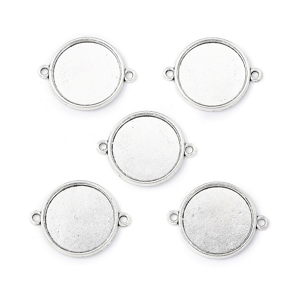 PandaHall Tibetan Style Alloy Cabochon Connector Settings, Cadmium Free & Lead Free, Plain Edge Bezel Cups, Flat Round, Antique Silver, Tray...
PandaHall Tibetan Style Alloy Cabochon Connector Settings, Cadmium Free & Lead Free, Plain Edge Bezel Cups, Flat Round, Antique Silver, Tray...