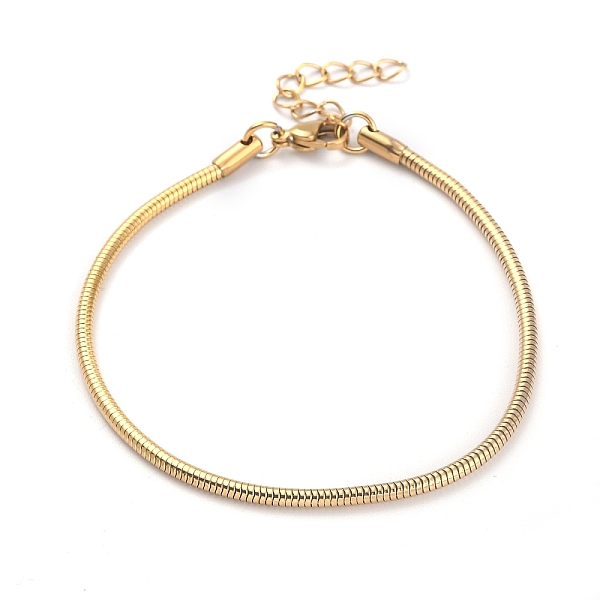PandaHall Ion Plating(IP) 304 Stainless Steel Round Snake Chain Bracelets, with Lobster Claw Clasps, Golden, 8 inch(20.2cm) 304 Stainless...
PandaHall Ion Plating(IP) 304 Stainless Steel Round Snake Chain Bracelets, with Lobster Claw Clasps, Golden, 8 inch(20.2cm) 304 Stainless...