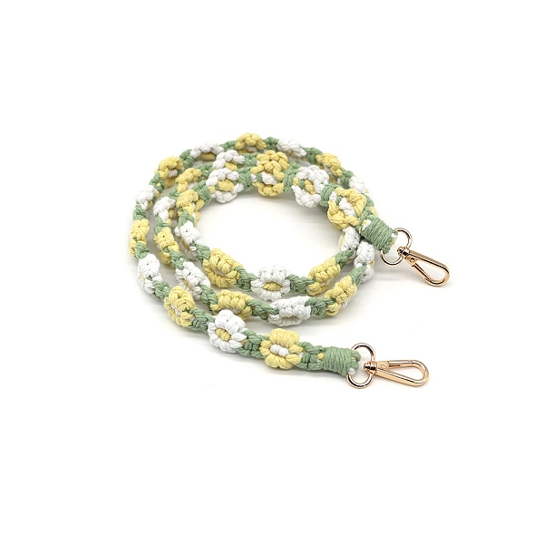 PandaHall Macrame Daisy Cotton Rope & Polyester Weave Bag Handles, for Bag Making, Light Yellow, 130x2cm Cotton Flower
PandaHall Macrame Daisy Cotton Rope & Polyester Weave Bag Handles, for Bag Making, Light Yellow, 130x2cm Cotton Flower