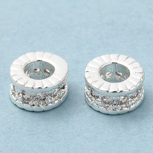 PandaHall Rack Plating Brass Micro Pave Cubic Zirconia Beads, Long-Lasting Plated, Lead Free & Cadmium Free, Column, Silver Color Plated..., Clear
PandaHall Rack Plating Brass Micro Pave Cubic Zirconia Beads, Long-Lasting Plated, Lead Free & Cadmium Free, Column, Silver Color Plated..., Clear