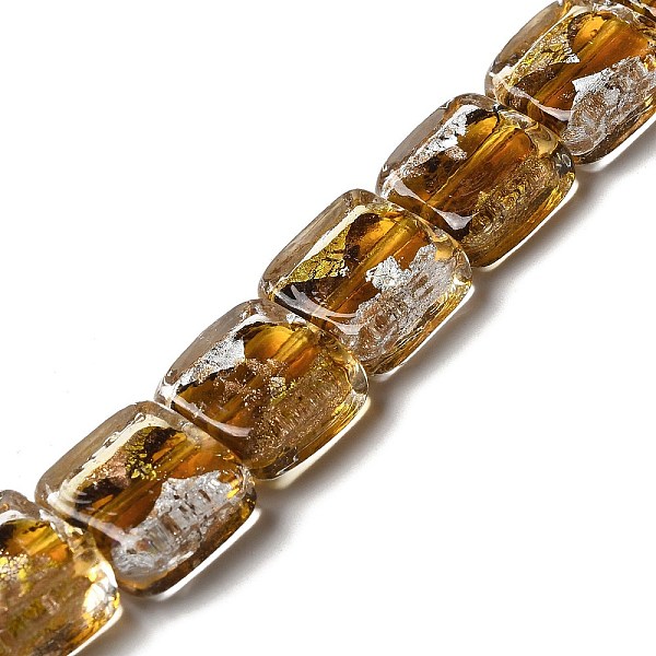 PandaHall Handmade Gold Sand and Silver Sand Lampwork Beads, Square, Dark Goldenrod, 14~14.5x14x6~6.5mm, Hole: 1.6~1.8mm Gold & Silver Foil...
PandaHall Handmade Gold Sand and Silver Sand Lampwork Beads, Square, Dark Goldenrod, 14~14.5x14x6~6.5mm, Hole: 1.6~1.8mm Gold & Silver Foil...