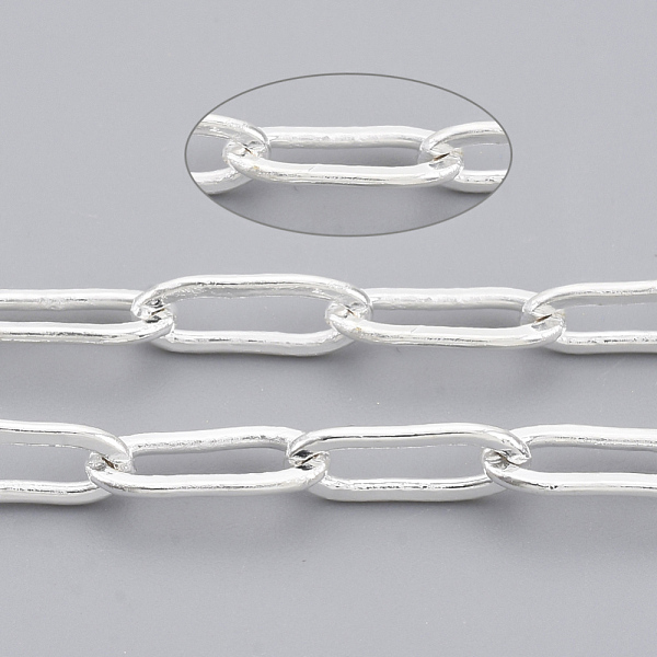 PandaHall Brass Paperclip Chains, Flat Oval, Drawn Elongated Cable Chains, Soldered, with Spool, Cadmium Free & Lead Free, Silver...
PandaHall Brass Paperclip Chains, Flat Oval, Drawn Elongated Cable Chains, Soldered, with Spool, Cadmium Free & Lead Free, Silver...