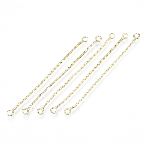 PandaHall Brass Box Chain Tassel Links Connectors, Golden, 50x3x1mm, Hole: 1.4mm Brass Others
PandaHall Brass Box Chain Tassel Links Connectors, Golden, 50x3x1mm, Hole: 1.4mm Brass Others