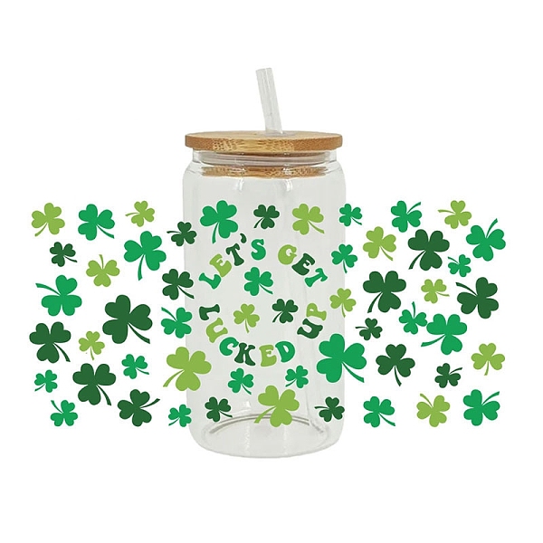 PandaHall Saint Patrick's Day Theme PET Clear Film Clover Rub on Transfer Stickers for Glass Cups, Waterproof Cup Wrap Transfer Decals for..., Green
PandaHall Saint Patrick's Day Theme PET Clear Film Clover Rub on Transfer Stickers for Glass Cups, Waterproof Cup Wrap Transfer Decals for..., Green