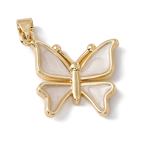 PandaHall Brass Epoxy Resin Pendants, Cadmium Free & Nickel Free & Lead Free, Rack Plating, Butterfly, Real 18K Gold Plated, 20.5x22x3.5mm..., White
PandaHall Brass Epoxy Resin Pendants, Cadmium Free & Nickel Free & Lead Free, Rack Plating, Butterfly, Real 18K Gold Plated, 20.5x22x3.5mm..., White