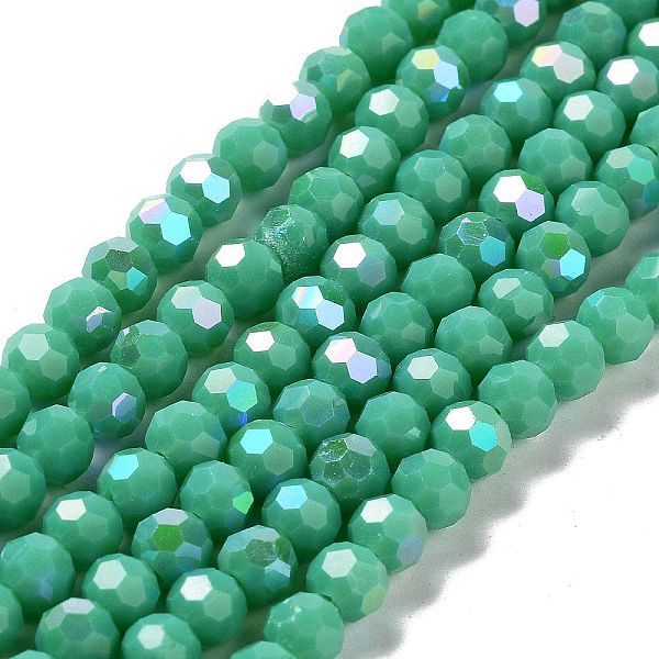 PandaHall Opaque Glass Beads Strands, Faceted, Round, Medium Aquamarine, 6x5.5mm, Hole: 0.9mm, about 94~97pcs/strand, 21.06~21.18''...
PandaHall Opaque Glass Beads Strands, Faceted, Round, Medium Aquamarine, 6x5.5mm, Hole: 0.9mm, about 94~97pcs/strand, 21.06~21.18''...