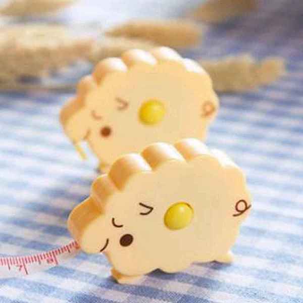 PandaHall PVC Flexible Tape Measure, Soft Retractable Sewing Tape Measure, Sheep, Blanched Almond, 4.5x6x1.3cm Plastic Sheep
PandaHall PVC Flexible Tape Measure, Soft Retractable Sewing Tape Measure, Sheep, Blanched Almond, 4.5x6x1.3cm Plastic Sheep