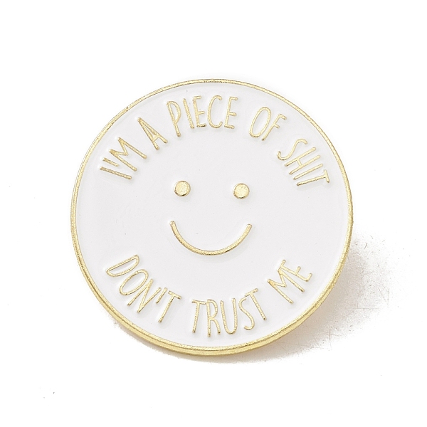 PandaHall Creative Enamel Pin, Gold Plated Badge for Backpack Clothes, Smiling Face Pattern, 28x1.6mm Alloy+Enamel Smiling Face White
PandaHall Creative Enamel Pin, Gold Plated Badge for Backpack Clothes, Smiling Face Pattern, 28x1.6mm Alloy+Enamel Smiling Face White