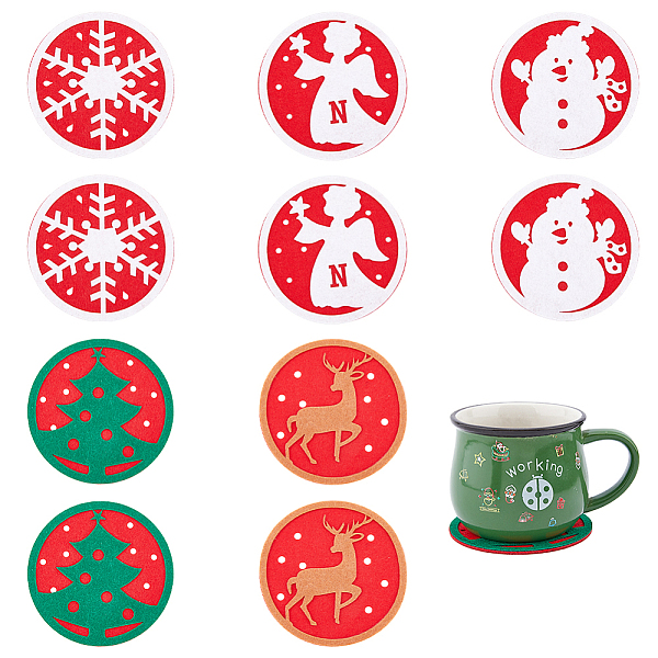 PandaHall SUPERFINDINGS 20Pcs 5 Style Polyster Felt Heat Resistant Cup Mats, Flat Round Coaster, Red, 99x2mm, 4pcs/style Polyester Flat...
PandaHall SUPERFINDINGS 20Pcs 5 Style Polyster Felt Heat Resistant Cup Mats, Flat Round Coaster, Red, 99x2mm, 4pcs/style Polyester Flat...