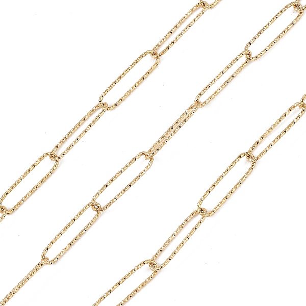 PandaHall 304 Stainless Steel Textured Paperclip Chains, Unwelded, with Spool, Golden, 20x5x1mm, about 32.81 Feet(10m)/Roll 304 Stainless...
PandaHall 304 Stainless Steel Textured Paperclip Chains, Unwelded, with Spool, Golden, 20x5x1mm, about 32.81 Feet(10m)/Roll 304 Stainless...