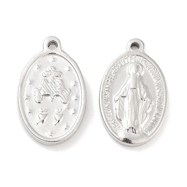 PandaHall 304 Stainless Steel Pendants, Oval with Jesus Charm, Stainless Steel Color, 25.5x15.5x3mm, Hole: 1.8mm 304 Stainless Steel Oval
PandaHall 304 Stainless Steel Pendants, Oval with Jesus Charm, Stainless Steel Color, 25.5x15.5x3mm, Hole: 1.8mm 304 Stainless Steel Oval