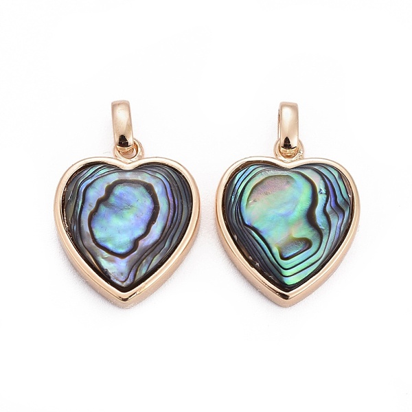 PandaHall Natural Abalone Shell/Paua ShellCharms, with Brass Findings, Heart, Golden, 13x11x4.5mm, Hole: 2x3mm Paua Shell Heart
PandaHall Natural Abalone Shell/Paua ShellCharms, with Brass Findings, Heart, Golden, 13x11x4.5mm, Hole: 2x3mm Paua Shell Heart