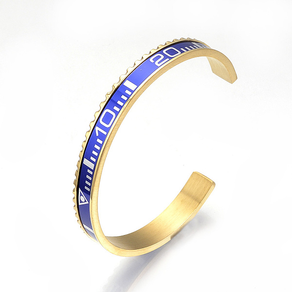 PandaHall 304 Stainless Steel Cuff Bangles, Golden, 2-3/8 inch(61.5mm) 304 Stainless Steel
PandaHall 304 Stainless Steel Cuff Bangles, Golden, 2-3/8 inch(61.5mm) 304 Stainless Steel