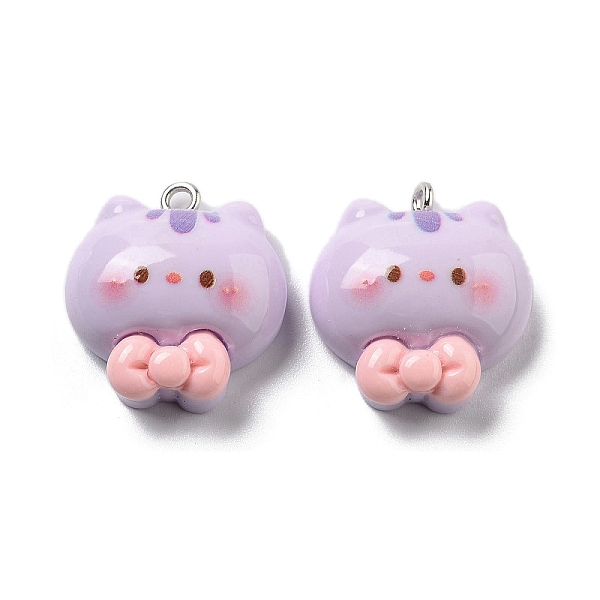 PandaHall Opaque Resin Pendants, Cartoon Charms, Cat Shape with Bowknot, 22.5x21x8.5mm, Hole: 2mm Resin Cat Shape
PandaHall Opaque Resin Pendants, Cartoon Charms, Cat Shape with Bowknot, 22.5x21x8.5mm, Hole: 2mm Resin Cat Shape