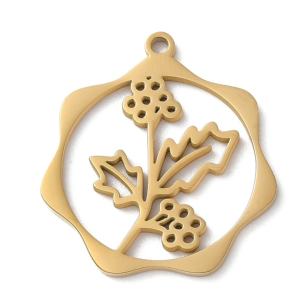 PandaHall 304 Stainless Steel Pendants, Flower, Golden, 23.5x21.5x1mm, Hole: 1.5mm 304 Stainless Steel Flower
PandaHall 304 Stainless Steel Pendants, Flower, Golden, 23.5x21.5x1mm, Hole: 1.5mm 304 Stainless Steel Flower
