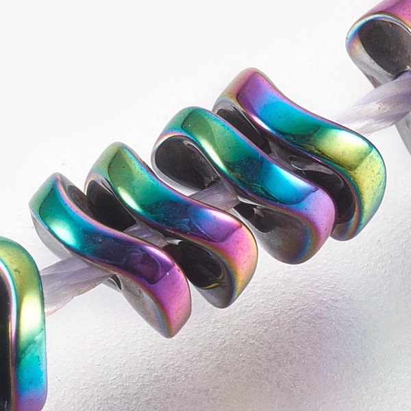 PandaHall Electroplated Non-magnetic Synthetic Hematite Bead Strand, Wavy Disc, Multi-color Plated, 4x1.5mm, Hole: 0.8mm, about...
PandaHall Electroplated Non-magnetic Synthetic Hematite Bead Strand, Wavy Disc, Multi-color Plated, 4x1.5mm, Hole: 0.8mm, about...
