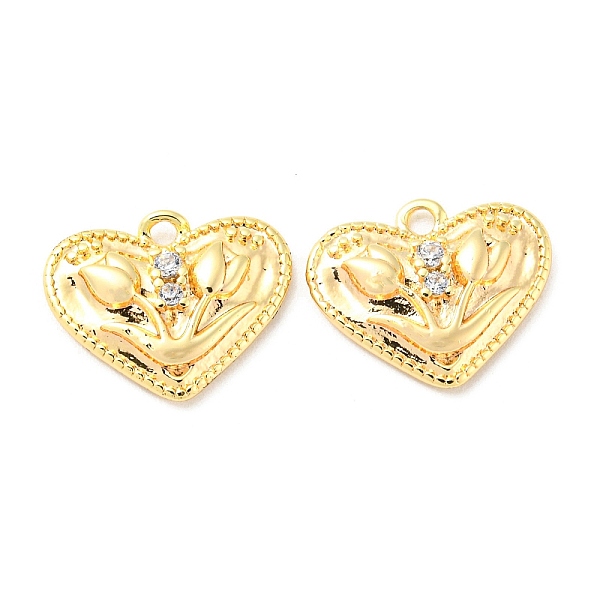 PandaHall Brass Micro Pave Cubic Zirconia Charms, Heart, Real 18K Gold Plated, 11x13x2.5mm, Hole: 1.4mm Brass+Cubic Zirconia Heart Clear
PandaHall Brass Micro Pave Cubic Zirconia Charms, Heart, Real 18K Gold Plated, 11x13x2.5mm, Hole: 1.4mm Brass+Cubic Zirconia Heart Clear