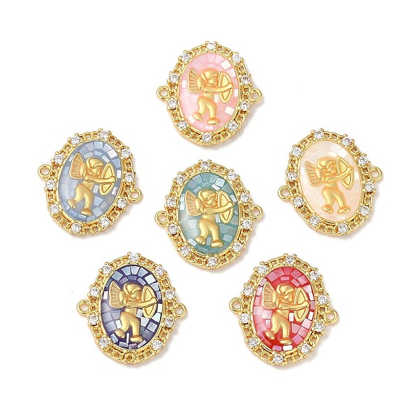 PandaHall Epoxy Resin & Shell Connector Charms, Rack Plating Brass Pave Clear Cubic Zirconia Oval Links, 18K Gold Plated, Long-lasting..., Multicolor
PandaHall Epoxy Resin & Shell Connector Charms, Rack Plating Brass Pave Clear Cubic Zirconia Oval Links, 18K Gold Plated, Long-lasting..., Multicolor