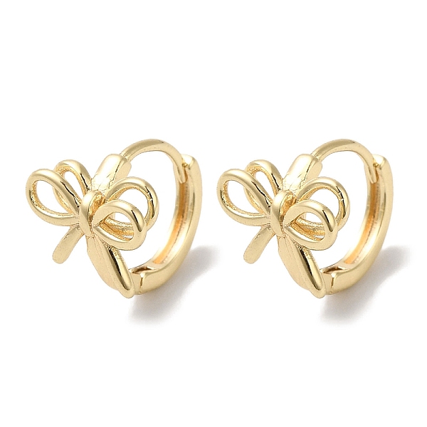 PandaHall Bowknot Brass Hoop Earrings for Women, Real 18K Gold Plated, 10.5x10mm Brass Bowknot
PandaHall Bowknot Brass Hoop Earrings for Women, Real 18K Gold Plated, 10.5x10mm Brass Bowknot
