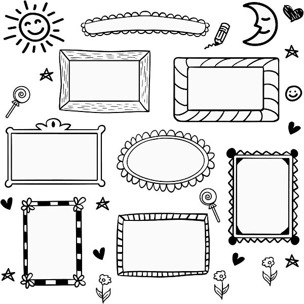 PandaHall OLYCRAFT 2 Sheets Photo Frame Wall Decals 35x15 Inch PVC Wall Stickers Mixed Color Wall Decals for Decorating The Living Room...
PandaHall OLYCRAFT 2 Sheets Photo Frame Wall Decals 35x15 Inch PVC Wall Stickers Mixed Color Wall Decals for Decorating The Living Room...