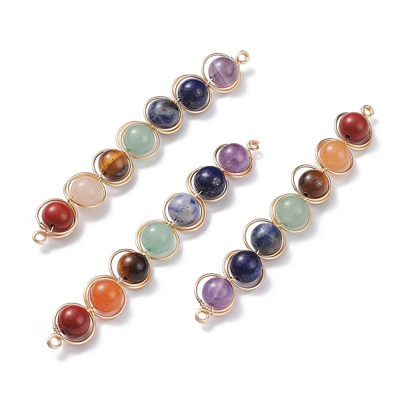 PandaHall Natural Green Aventurine & Rose Quartz & Red Agate & Tiger Eye & Amethyst Links Connectors, with Real 18K Gold Plated Copper...
PandaHall Natural Green Aventurine & Rose Quartz & Red Agate & Tiger Eye & Amethyst Links Connectors, with Real 18K Gold Plated Copper...