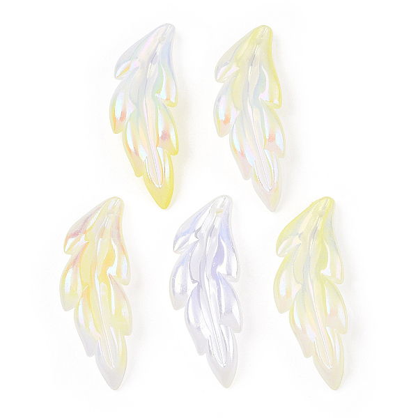 PandaHall Transparent Acrylic Pendants, AB Color Plated, Feather Charm, Champagne Yellow, 40x14.5x5mm, Hole: 1.5mm, about 450pcs/500g...
PandaHall Transparent Acrylic Pendants, AB Color Plated, Feather Charm, Champagne Yellow, 40x14.5x5mm, Hole: 1.5mm, about 450pcs/500g...