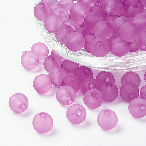 PandaHall Transparent Acrylic Beads, Round, Frosted, Violet, 4mm, Hole: 1mm, about 1400pcs/50g Acrylic Round
PandaHall Transparent Acrylic Beads, Round, Frosted, Violet, 4mm, Hole: 1mm, about 1400pcs/50g Acrylic Round