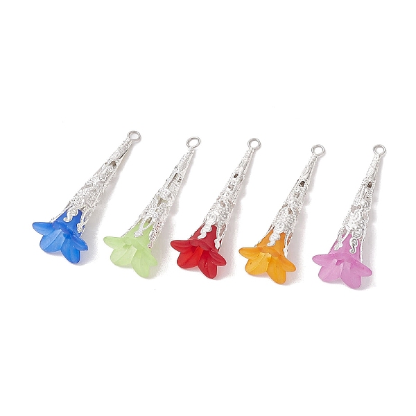 PandaHall Acrylic Pendants, with Glass Bead, Iron Loops, Flower, Mixed Color, 49x18x17.5mm, Hole: 2.5~3mm Iron+Acrylic Flower Multicolor
PandaHall Acrylic Pendants, with Glass Bead, Iron Loops, Flower, Mixed Color, 49x18x17.5mm, Hole: 2.5~3mm Iron+Acrylic Flower Multicolor