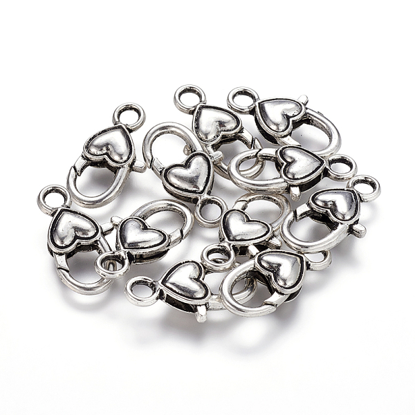 PandaHall Tibetan Style Heart Lobster Claw Clasps , Cadmium Free & Lead Free, Mother's Day Jewelry Making,Heart, Antique Silver, about 27mm...
PandaHall Tibetan Style Heart Lobster Claw Clasps , Cadmium Free & Lead Free, Mother's Day Jewelry Making,Heart, Antique Silver, about 27mm...