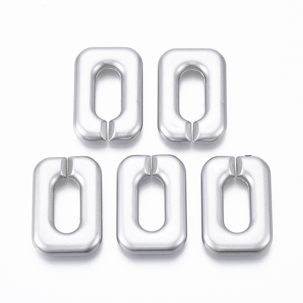 PandaHall Spray Painted CCB Plastic Linking Rings, Quick Link Connectors, For Jewelry Cross Chains Making, Rectangle, Silver, 34x23x6mm...
PandaHall Spray Painted CCB Plastic Linking Rings, Quick Link Connectors, For Jewelry Cross Chains Making, Rectangle, Silver, 34x23x6mm...
