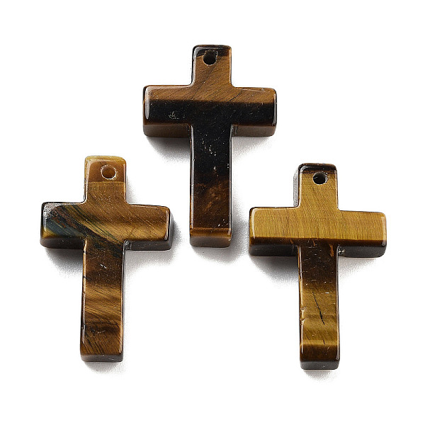 PandaHall Natural Tiger Eye Pendants, Cross Charms, 30.5x20x6mm, Hole: 1.4mm Tiger Eye Cross
PandaHall Natural Tiger Eye Pendants, Cross Charms, 30.5x20x6mm, Hole: 1.4mm Tiger Eye Cross