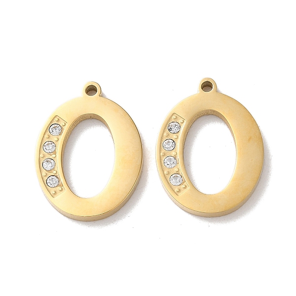 PandaHall Real 14K Gold Plated 304 Stainless Steel Pendants, with Rhinestone, Letter O, 18x13.5x2mm, Hole: 1.2mm Stainless Steel+Rhinestone..., Clear
PandaHall Real 14K Gold Plated 304 Stainless Steel Pendants, with Rhinestone, Letter O, 18x13.5x2mm, Hole: 1.2mm Stainless Steel+Rhinestone..., Clear