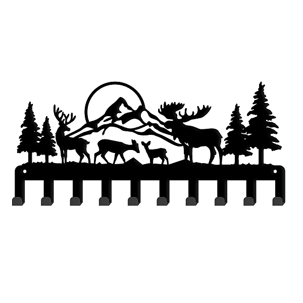 PandaHall Iron Wall Mounted Hook Hangers, 10-Hook Decorative Organizer Rack, for Bag Clothes Key Scarf Hanging Holder, with Screws, Black...
PandaHall Iron Wall Mounted Hook Hangers, 10-Hook Decorative Organizer Rack, for Bag Clothes Key Scarf Hanging Holder, with Screws, Black...