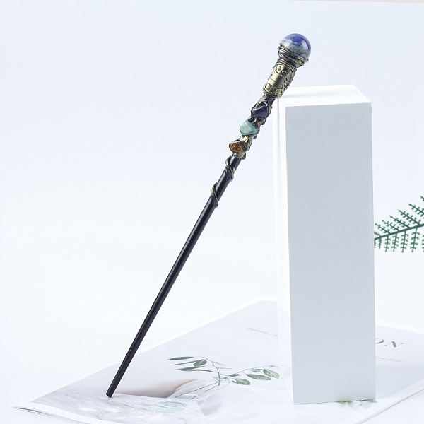 PandaHall Natural Lapis Lazuli Magic Wand, Cosplay Magic Wand, with Wood Wand, for Witches and Wizards, 260mm Lapis Lazuli
PandaHall Natural Lapis Lazuli Magic Wand, Cosplay Magic Wand, with Wood Wand, for Witches and Wizards, 260mm Lapis Lazuli