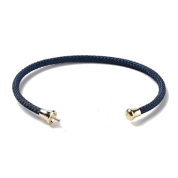PandaHall Stainless Steel Cuff Bangle Making, with Golden Tone Brass Finding, for Half Drilled Beads, Marine Blue, Inner Diameter...
PandaHall Stainless Steel Cuff Bangle Making, with Golden Tone Brass Finding, for Half Drilled Beads, Marine Blue, Inner Diameter...