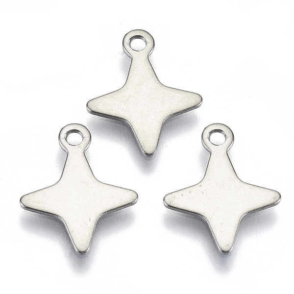 PandaHall 201 Stainless Steel Pendants, Laser Cut, Star, Stainless Steel Color, 13.5x11x0.7mm, Hole: 1.4mm 201 Stainless Steel Star
PandaHall 201 Stainless Steel Pendants, Laser Cut, Star, Stainless Steel Color, 13.5x11x0.7mm, Hole: 1.4mm 201 Stainless Steel Star
