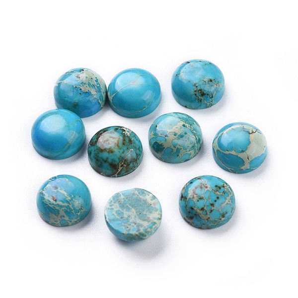 PandaHall Natural Regalite/Imperial Jasper/Sea Sediment Jasper Cabochons, Dyed, Half Round, Turquoise, 8x3.8mm Imperial Jasper Half Round..., Green
PandaHall Natural Regalite/Imperial Jasper/Sea Sediment Jasper Cabochons, Dyed, Half Round, Turquoise, 8x3.8mm Imperial Jasper Half Round..., Green