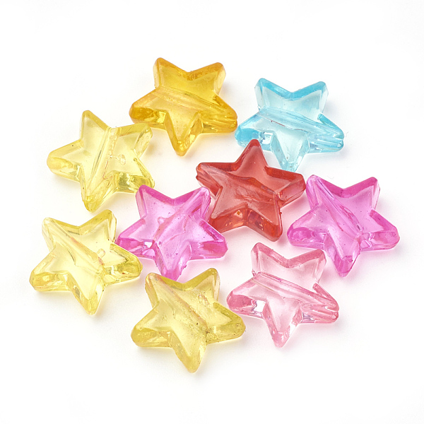 PandaHall Transparent Acrylic Beads, Star, Mixed Color, 13x14x5mm, Hole: 1.5mm Acrylic Star Multicolor
PandaHall Transparent Acrylic Beads, Star, Mixed Color, 13x14x5mm, Hole: 1.5mm Acrylic Star Multicolor