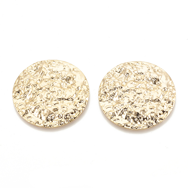 PandaHall Brass Pendants, Flat Round, Bumpy, Nickel Free, Real 18K Gold Plated, 40x3mm, Hole: 1mm Brass Flat Round
PandaHall Brass Pendants, Flat Round, Bumpy, Nickel Free, Real 18K Gold Plated, 40x3mm, Hole: 1mm Brass Flat Round