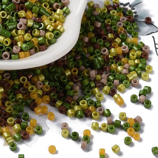 PandaHall Baking Paint Glass Seed Beads, Cylinder, Olive, 2.5x2mm, Hole: 1.4mm, about 45359pcs/pound Glass Green
PandaHall Baking Paint Glass Seed Beads, Cylinder, Olive, 2.5x2mm, Hole: 1.4mm, about 45359pcs/pound Glass Green