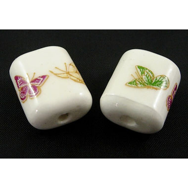 PandaHall Handmade Ornamental with Gold Porcelain Beads, Tube, Butterfly Pattern, White, 17.5x14.5x9.5mm, hole: 1mm Porcelain Barrel
PandaHall Handmade Ornamental with Gold Porcelain Beads, Tube, Butterfly Pattern, White, 17.5x14.5x9.5mm, hole: 1mm Porcelain Barrel
