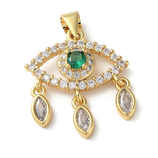 PandaHall Rack Plating Brass Cubic Zirconia Pendant, Long-Lasting Plated, Cadmium Free & Lead Free, Evil Eye, Real 18K Gold Plated..., Clear
PandaHall Rack Plating Brass Cubic Zirconia Pendant, Long-Lasting Plated, Cadmium Free & Lead Free, Evil Eye, Real 18K Gold Plated..., Clear
