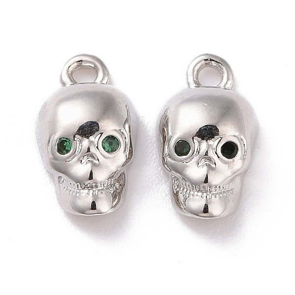 PandaHall Brass Micro Pave Green Cubic Zirconia Charms, Cadmium Free & Lead Free, Skull, Platinum, 10.5x5.5x3.5mm, Hole: 1mm Brass+Cubic...
PandaHall Brass Micro Pave Green Cubic Zirconia Charms, Cadmium Free & Lead Free, Skull, Platinum, 10.5x5.5x3.5mm, Hole: 1mm Brass+Cubic...
