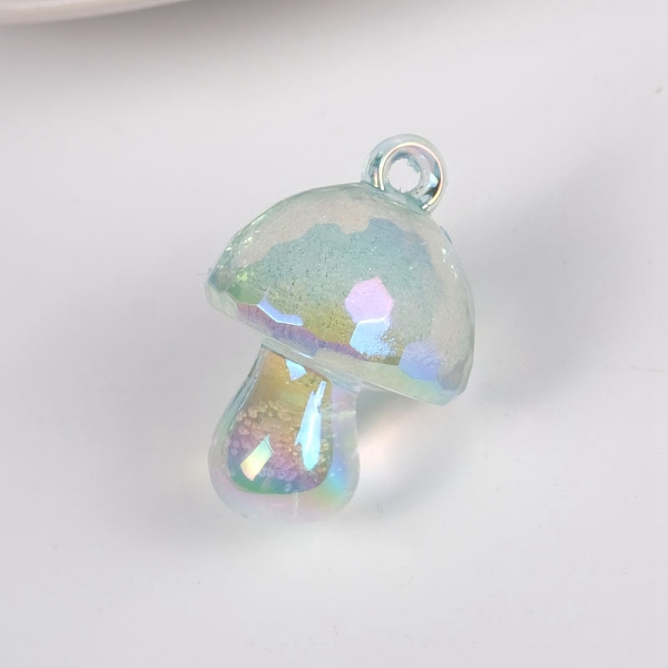 PandaHall Bubble Style Transparent Acrylic Pendants, AB Color Plated, Mushroom, Light Green, 35x24mm Acrylic Mushroom
PandaHall Bubble Style Transparent Acrylic Pendants, AB Color Plated, Mushroom, Light Green, 35x24mm Acrylic Mushroom