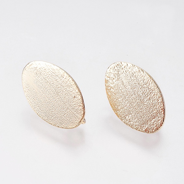 PandaHall Long-Lasting Plated Brass Stud Earring Findings, Nickel Free, Oval, Real 18K Gold Plated, 18x11x0.8mm, Hole: 3mm, Pin: 0.8mm Brass...
PandaHall Long-Lasting Plated Brass Stud Earring Findings, Nickel Free, Oval, Real 18K Gold Plated, 18x11x0.8mm, Hole: 3mm, Pin: 0.8mm Brass...