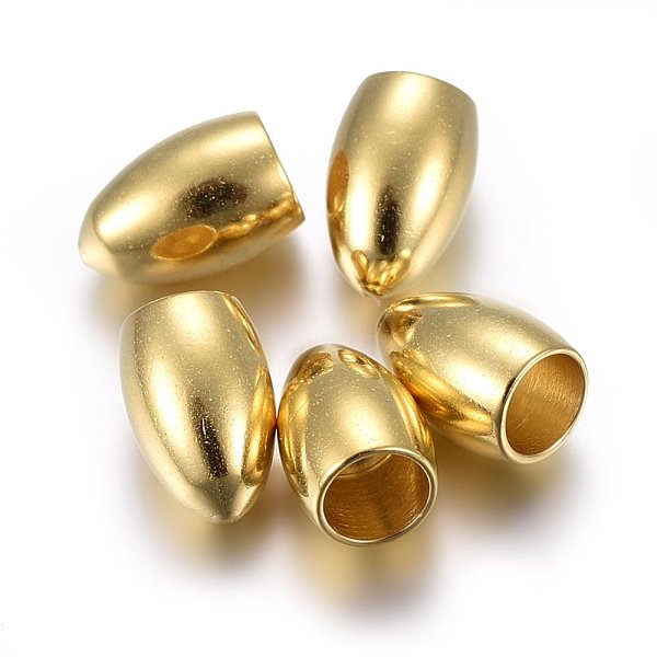 PandaHall 304 Stainless Steel Cord End Caps, Golden, 6x4mm, Hole: 2.5mm 304 Stainless Steel
PandaHall 304 Stainless Steel Cord End Caps, Golden, 6x4mm, Hole: 2.5mm 304 Stainless Steel